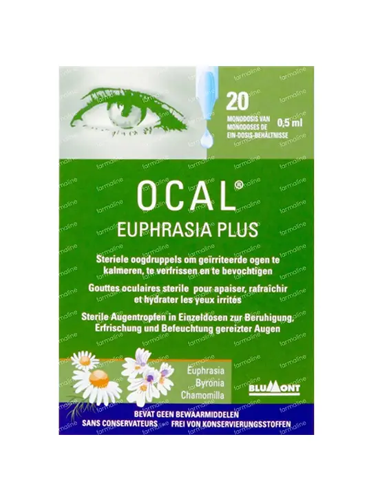 Euphrasia - Sterile eye drops in single-dose vials. - Front Panel